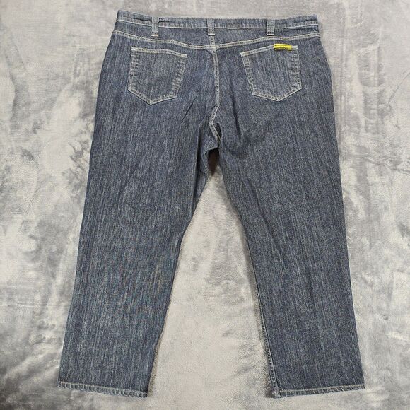 Benchmark Un-Holey FR Jeans Men 44x28 Blue ARC/HRC 2 Construction Workwear U.S.A - Picture 3 of 9